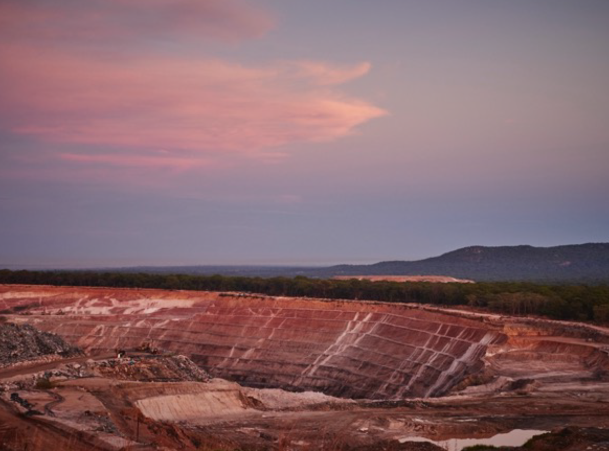 An open pit emerald mine at Kagem, Zambia, an example of large-scale mining. (Photo courtesy of Gemfields.)